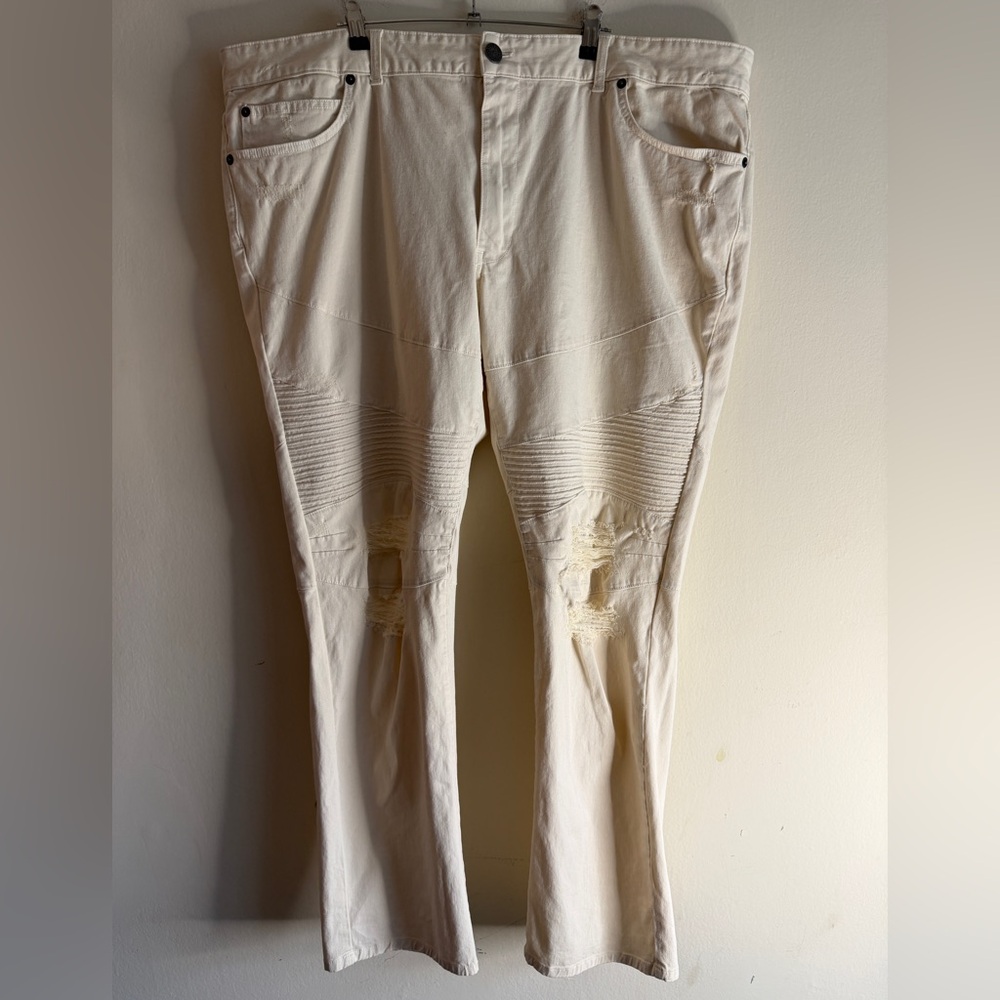 MVP Collections - Biker Slim Straight Leg Jeans